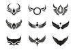 wings logo in modern minimal style