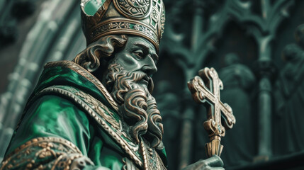 Wall Mural - A chance to honor St. Patrick the patron saint of Ireland and his missionary work to spread Christianity.
