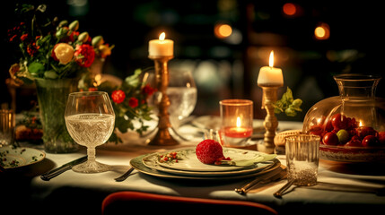  Romantic Dinner in a Restaurant - Table Setting