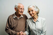 © No - Content Elderly Couple Holding Hands