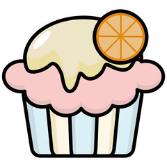 Canvas Print - Cupcake Sticker