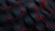 Modern dark black backdrop deep dimensional layered folded in shape abstract background. Futuristic layers and 3d folds wallpaper with metal effect,3d rendering of red and black particles 

