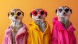 Vibrant Meerkat Gathering: A Creative Animal Concept Generated by AI