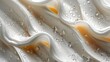 Close-up of Cream with Water Drops in a Trendy Style