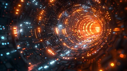 Aufkleber - Abstract Digital Technology Background