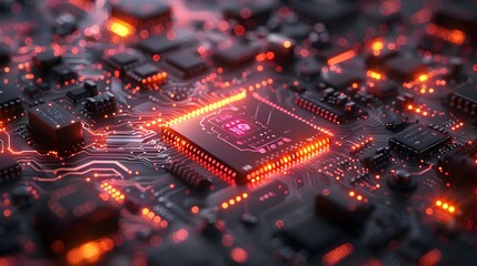 Poster - Sleek High-Tech Digital Technology Background