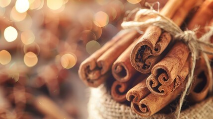 Cinnamon Sticks Stacked