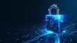 © DudeDesignStudio - cyber security padlock symbolizes the protection and safeguarding of digital assets and information against unauthorized access, cyber threats, and malicious activities