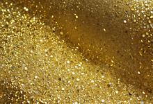 Abstract Golden Background Glittering Glowing Gold Textile Paper