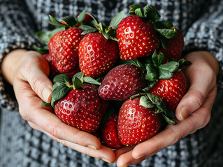 handful of strawberries