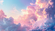 pastel sky and cloud