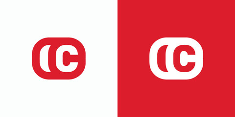 Poster - Vector logo design of rolled up letter C in modern, simple, clean and abstract style.