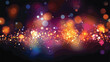 Particles bokeh abstract event game