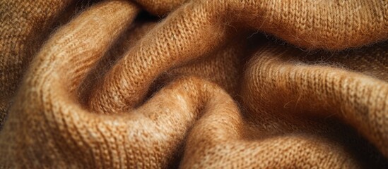 Wall Mural - The texture of the camel wool cover's background.