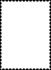 Wall Mural - Simple vertical frame to decorate book covers, notebooks, posters, or banners – Aesthetic decorative vector frame
