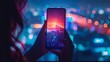 A smartphone held firmly in hand, its screen aglow with the latest insights and innovations, symbolizing connectivity and progress in the digital age.