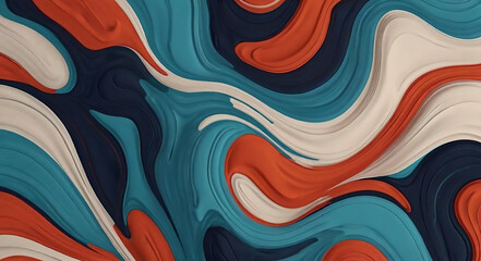 Wall Mural - Abstract flow of retro style and colored background. 