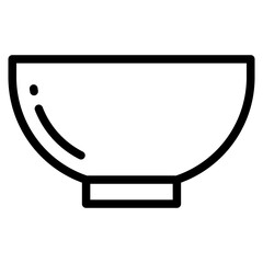 Canvas Print - bowl icon