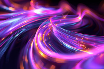 Wall Mural - purple holographic abstract wave, background or pattern, creative design template