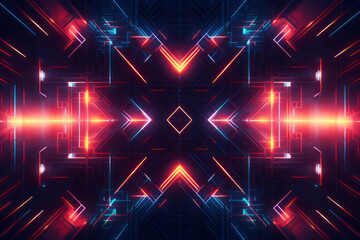 Wall Mural - pink and blue abstract neon lines background or pattern, creative design template
