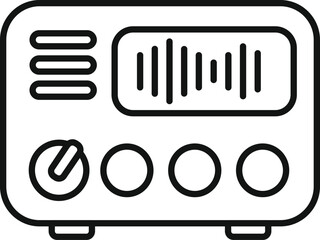 Canvas Print - Laboratory research device icon outline vector. Analysis equipment. Investigation study