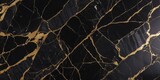 Fototapeta Zachód słońca - natural black marble texture with golden veins, breccia marble tiles for ceramic wall tiles and floor tiles, granite slab stone ceramic tile, rustic matt texture, polished