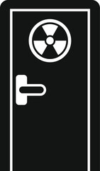 Poster - Xray image room door icon simple vector. Hospital examination. Operating imaging