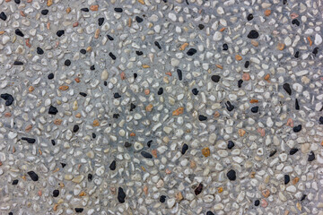 Terrazzo sand wash stone floor texture for background 