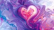 Abstract heart background template