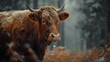 a cinematic and Dramatic portrait image for cow