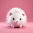 Cute Porcupine 3D cartoon minimal cute business concept