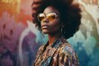 Stylish Elegance: Portrait of a Black African American Woman