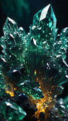 Poster - crystal abstract background