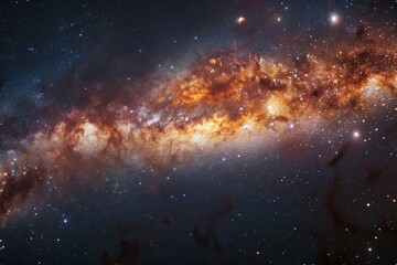 Wall Mural - galaxy space sky and universe background. generative ai