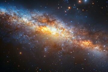 Wall Mural - galaxy space sky and universe background. generative ai
