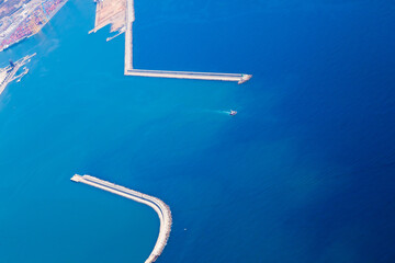 Wall Mural - A bird's-eye view of the Turkish seaside near Istanbul.