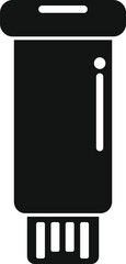 Poster - Usb flash memory icon simple vector. Machine micro size. Database server