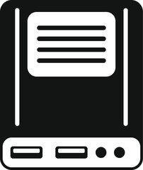 Poster - Data memory board icon simple vector. Storage solid usb. Hardware backup