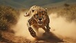 A cheetah filming his own speed movie
