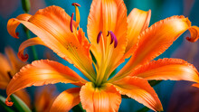 Orange Lilies Close-up