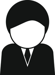 Sticker - Top business candidate icon simple vector. Human promotion best. Professional career