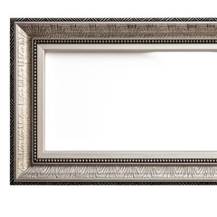 Texture from picture frame created isolated on transparent background