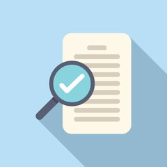 Poster - search online document icon flat vector. two vote design. step data code