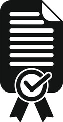 Poster - registration certificate icon simple vector. new sign user. join online verify step