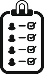 Poster - Registration member clipboard icon simple vector. Data code device. Join internet online