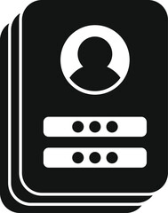 Poster - new form sign in icon simple vector. step data code. join online sign