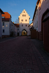 Canvas Print - Stadttor in Euerdorf, Landkreis Bad Kissingen, Unterfranken, Bayern, Franken, Deutschland