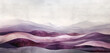 A digital watercolor landscape of a desert with swirling burgundy sands beneath a soft silver dusk sky