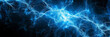 © Purple_Lamp - And intricate network of intense, glowing blue electricity arcing through a pitch-black space, resembling a scientific illustration of plasma