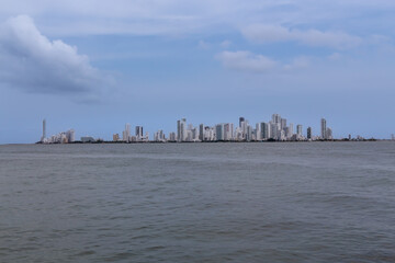 panorama of Cartagena and its great Caribbean Sea